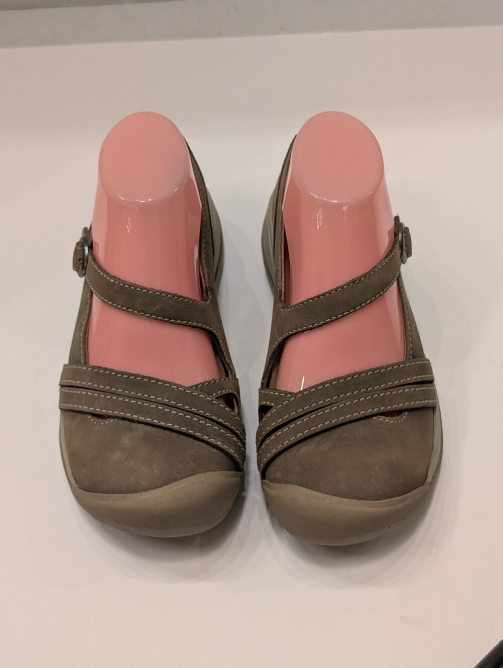 Keen Women's 7 Presidio II Cross Strap Mary Jane Brown Leather Shoes X2